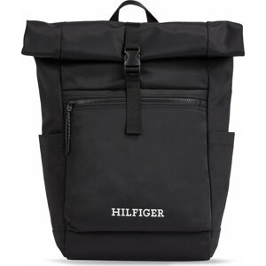 Batoh Tommy Hilfiger Th Monotype Rolltop Backpack AM0AM11549 Black BDS
