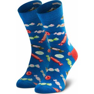 Vysoké dětské ponožky Happy Socks KCAN01-6300 Tmavomodrá