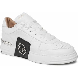 Sneakersy PHILIPP PLEIN Lo-Top Sneakers Hexagon ABS USC0272 PLE010N White 01