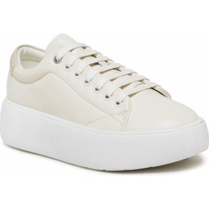 Sneakersy Calvin Klein Bubble Cupsole Lace Up HW0HW01356 Marshmallow/Feather Gray 0K6