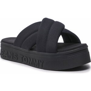 Nazouváky Tommy Jeans Fltfrm Sandal EN0EN02116 Black 0GJ