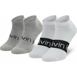Sada 2 párů pánských nízkých ponožek Calvin Klein 701218712 White 001