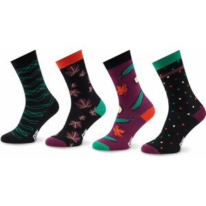 Sada 4 párů vysokých ponožek unisex Fun Socks Gift Box Unisex FS-FU71107 4710