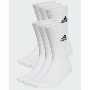 Klasické ponožky Unisex adidas Cushioned Sportswear Crew Socks 6 Pairs HT3453 white/black
