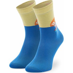 Vysoké dětské ponožky Happy Socks KSFB01-6300 Modrá