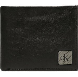 Velká pánská peněženka Calvin Klein Jeans Logo Hardware Bifold W/Coin Rfid K50K510140 BDS