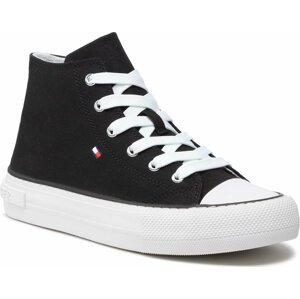 Plátěnky Tommy Hilfiger High Top Lace-Up Sneaker T3A4-32119-0890 S Black 999