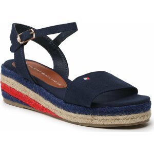 Espadrilky Tommy Hilfiger Rope Wedge T3A7-32778-0048800 M Blue 800