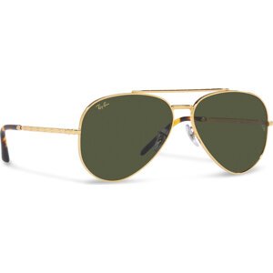 Sluneční brýle Ray-Ban New Aviator 0RB3625 919631 Legend Gold/Green