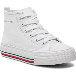 Plátěnky Tommy Hilfiger High Top Lace-Up Sneaker T3A9-33188-1687 M White 100