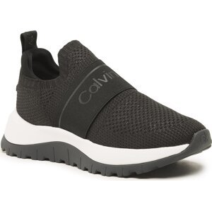 Sneakersy Calvin Klein Knit Runner Slip On HW0HW01443 Ck Black BEH