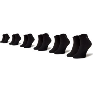 Sada 6 párů dámských nízkých ponožek Polo Ralph Lauren 449723765001 R. Os Black 001