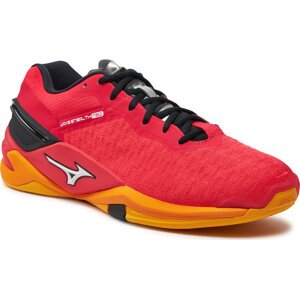 Boty Mizuno Wave Stealth Neo X1GA2000 Radiant Red/White/Carrot Curl 1