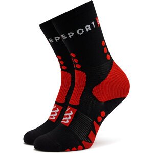 Klasické ponožky Unisex Compressport Hiking SCRU2019017 Black/Core Red/White