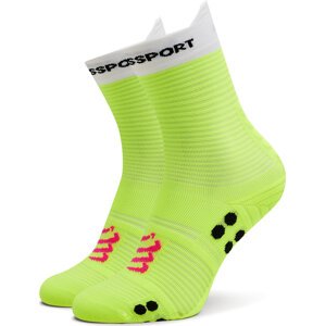 Klasické ponožky Unisex Compressport Pro Racing V4.0 Run High XU00046B Žlutá