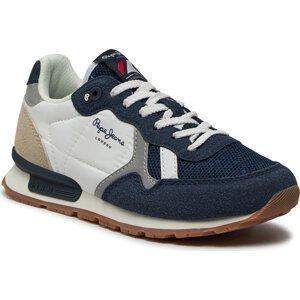 Sneakersy Pepe Jeans Brit Young B PBS40003 Navy 595