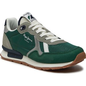Sneakersy Pepe Jeans Brit Young B PBS40003 Ivy Green 673