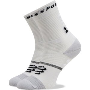 Klasické ponožky Unisex Compressport Pro Marathon V 2.0 SMCU3780002 White/Black