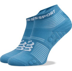 Klasické ponožky Unisex Compressport Pro Racing V4.0 Run Low XU00047B Niagara Blue/White