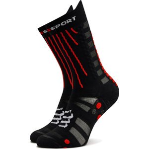 Klasické ponožky Unisex Compressport Aero XU00054B Black/Red