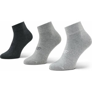 Sada 3 párů pánských vysokých ponožek 4F H4Z22-SOM302 91M