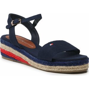Espadrilky Tommy Hilfiger Rope Wedge T3A7-32778-0048800 S Blue 800