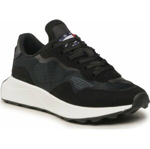 Sneakersy Tommy Jeans Tjw Translucent Runner EN0EN02215 Black BDS