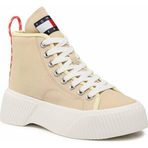 Sneakersy Tommy Jeans Vulc Plat. Canvas Mc EN0EN02091 Trench AB4