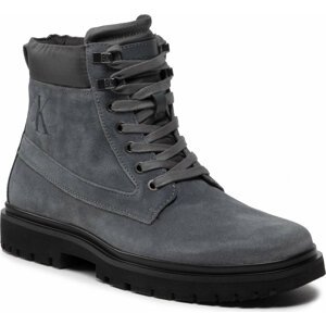 Kotníková obuv Calvin Klein Jeans Lug Mid Laceup Boot Hike YM0YM00270 Industrial Grey PRC