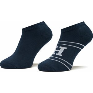 Sada 2 párů pánských nízkých ponožek Tommy Hilfiger 701224100 Navy 002