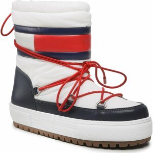 Sněhule Tommy Jeans Snowboot Low EN0EN02162 Red White Blue 0K4