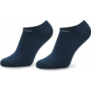 Sada 2 párů dámských nízkých ponožek Calvin Klein 701218774 Navy 003
