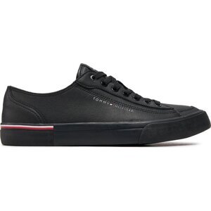 Sneakersy Tommy Hilfiger Corporate Vulc Leather FM0FM04953 Black BDS