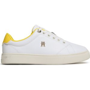 Sneakersy Tommy Hilfiger Elevated Essential Court Sneaker FW0FW07377 Bílá