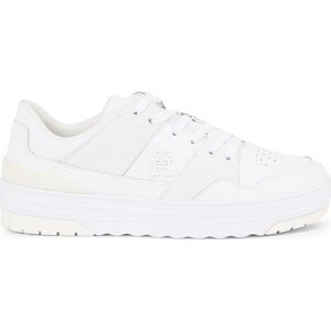 Sneakersy Tommy Hilfiger Th Lo Basket Sneaker FW0FW07309 White YBS