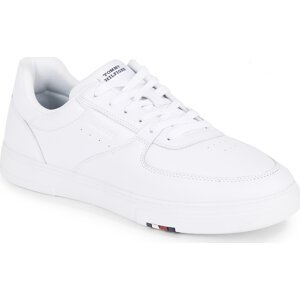 Sneakersy Tommy Hilfiger Modern Cup Corporate Lth FM0FM04941 White YBS