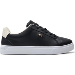 Sneakersy Tommy Hilfiger Flag Court Sneaker FW0FW08072 Black BDS