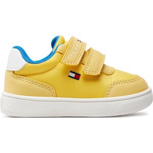 Sneakersy Tommy Hilfiger Low Cut Velcro Sneaker T1B9-33332-1694 Žlutá