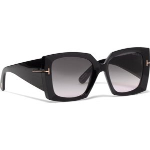 Sluneční brýle Tom Ford Jacquetta FT0921 5401B Shiny Black/Gradient Smoke