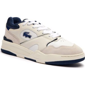 Sneakersy Lacoste Lineshot Leather Logo 747SMA0062 Wht/Nvy 042