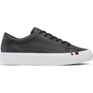 Sneakersy Tommy Hilfiger Elevated Vulc Leather Low FM0FM04418 Desert Sky DW5