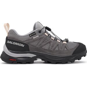 Trekingová obuv Salomon X Ward Leather GORE-TEX L47182400 Gull/Black/Ebony