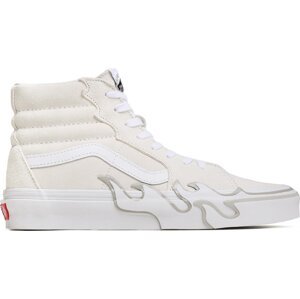Sneakersy Vans Sk8-Hi Flame VN0005UJWWW1 Suede White/White