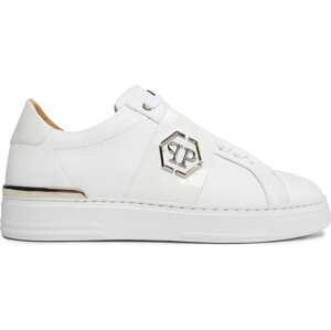 Sneakersy PHILIPP PLEIN Leather Lo-Top Sneakers AACS USC0513 PLE010N White 01