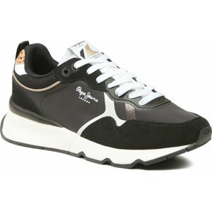 Sneakersy Pepe Jeans Brit Pro Ba W PLS31458 Black 999