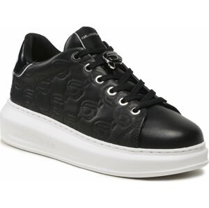 Sneakersy KARL LAGERFELD KL62523F Black Lthr