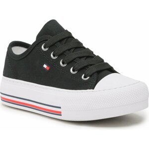 Plátěnky Tommy Hilfiger Low Cut Lace-Up Sneaker T3A9-32677-0890 M Black 999