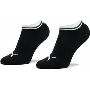 Sada 2 párů nízkých ponožek unisex Puma Heritage Sneaker 2P Unisex 907945 Black 01