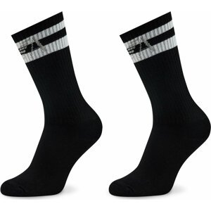 Sada 2 párů pánských vysokých ponožek Emporio Armani 303122 3R300 00020 Nero