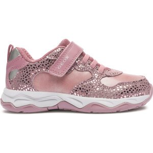 Sneakersy Geox J Calco Girl J16CMA 0DHBC C8F1A S Dk Pink/Dk Silver